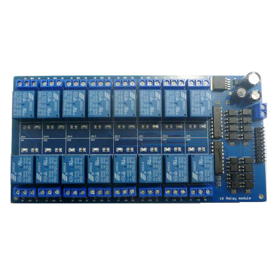 R413E16 RS485 Relay 16ch Multifunction NPN PNP IO Control Core Board Modbus Rtu Module