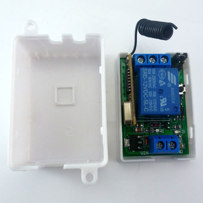 CE033A DC 12V 433mhz Delay Relay Receiver Pt2262 Module 2 Buttons EV1527 Remote Control