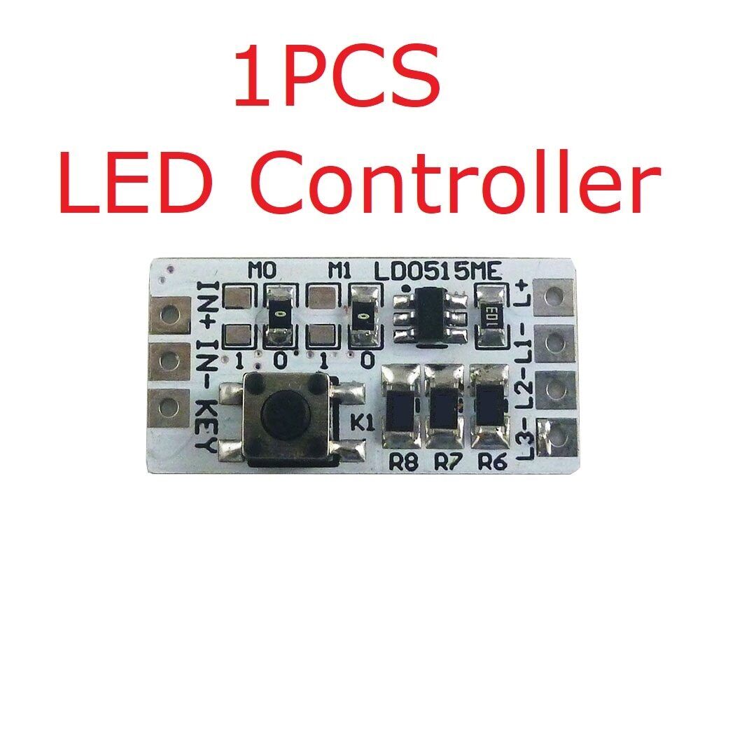 LD0515ME DC5V 1.2A Adjusted LED Driver Current ON OFF Trigger Flashlight SOS 3.7V Lithium