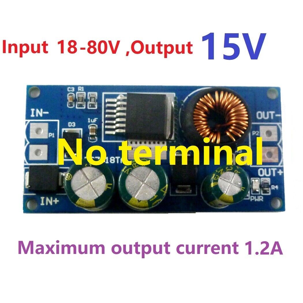 DD7818TA 2.1A HV DC-DC Converter Buck Module EBike 8-80V 48V 64V to 3.3V 5V 6V 9V 12V 15V