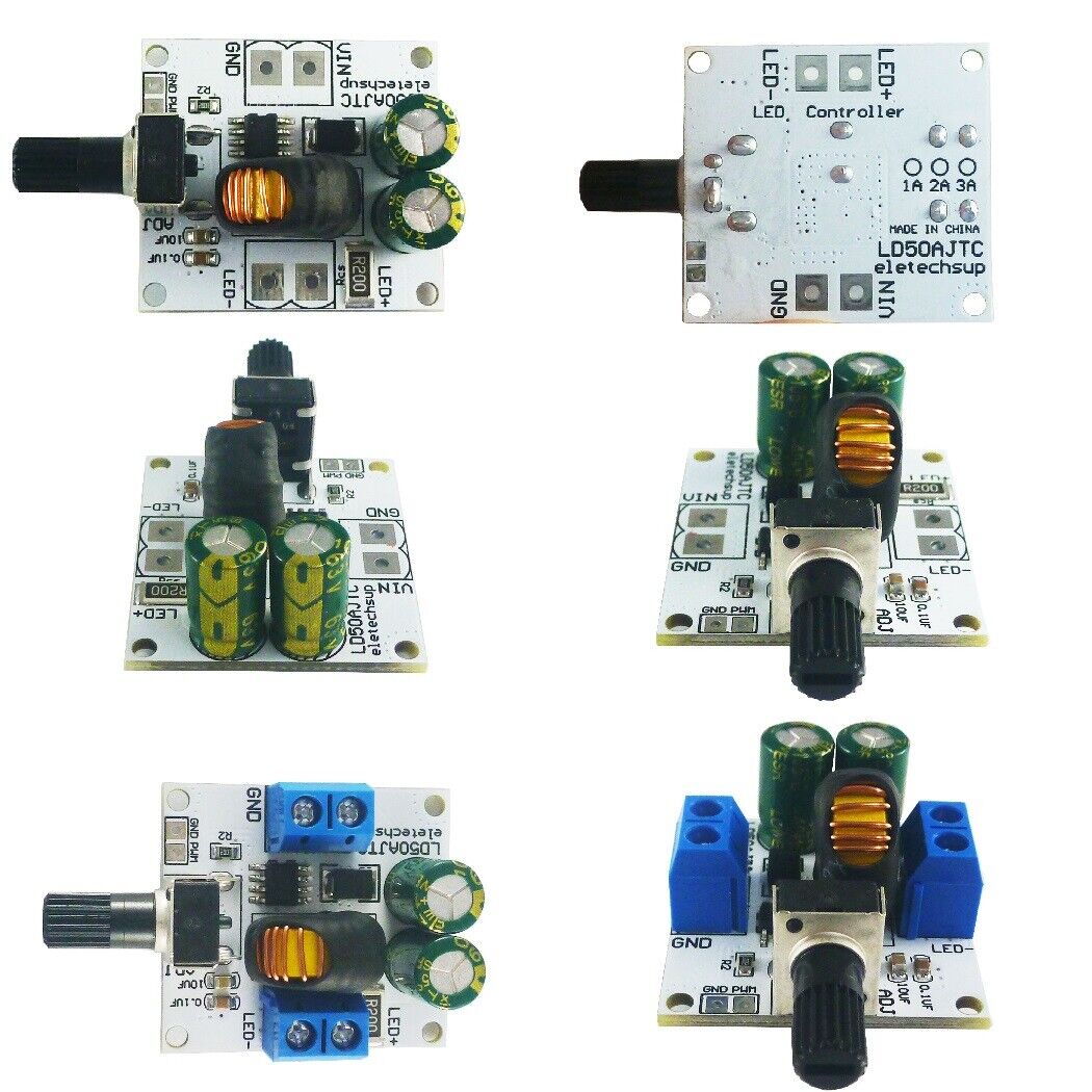 LD50AJTC DC 6-50V Handle Dimming LED Driver 0-3A Adjustable Constant Current Converter