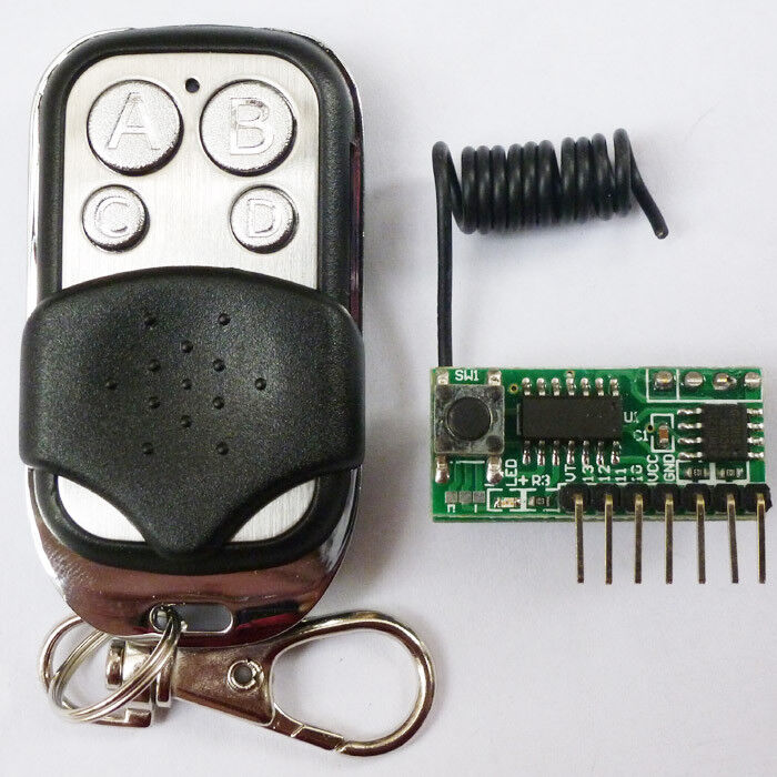 RF Link Kit Momentary Latch Toggle Super Regeneration 433MHZ Receiver Remote Key