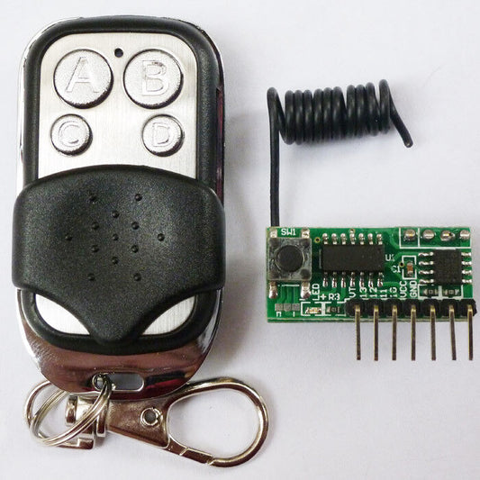 RF Link Kit Momentary Latch Toggle Super Regeneration 433MHZ Receiver Remote Key