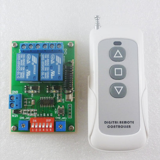 CE029B DC 5V 433mHz 2Ch Wireless Delay Relay Board & RF Wireless Remote Controller