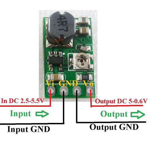 DD05AJSB 5x 1A 2.5-5.5V to 0.6-5V Adjustable DC DC Converter Buck Step-Down fp6161 Module
