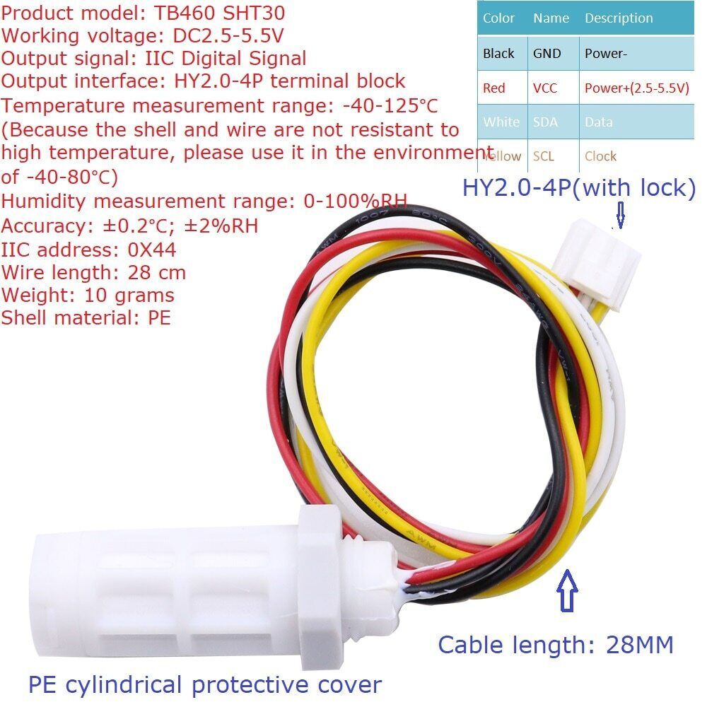 SH34D16 Digital Thermometer 16CH RS485 Temperature Humidity Collector Acquisition SHT30