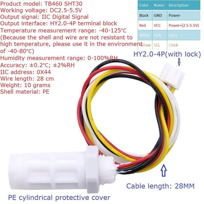 SH34D16 Digital Thermometer 16CH RS485 Temperature Humidity Collector Acquisition SHT30