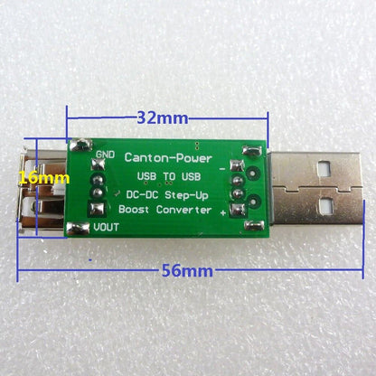 DC-DC USB 5V to 6V 9V 12V 15V Adjustable Step-Up Boost Converter Voltage Module