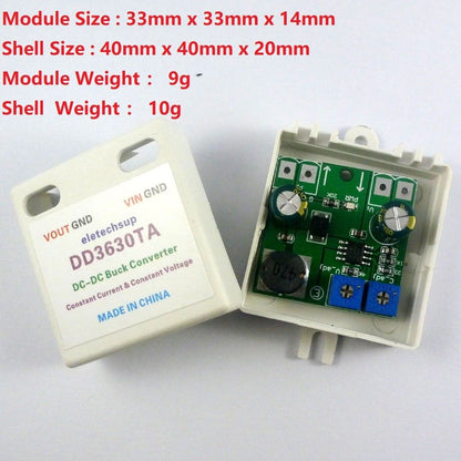 DD3630TA 15W CV CA DC DC Buck Converter 8-32V to 2-30V LED Motor driver Power Module
