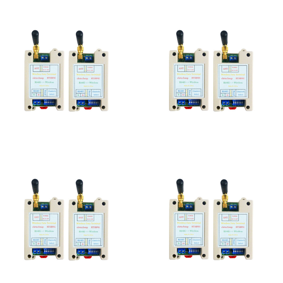 RT5BF01 433M Wireless Controller RS485 IO Point-to-Point Master-Slave RF Transceiver