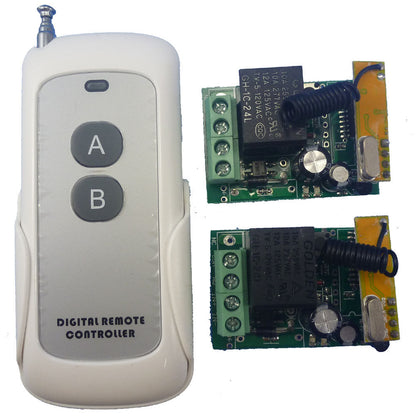 AK016 TB423 1 Handsender Control 2 pcs 1 Channel DC 24V RF Wireless Relay Remote Switch