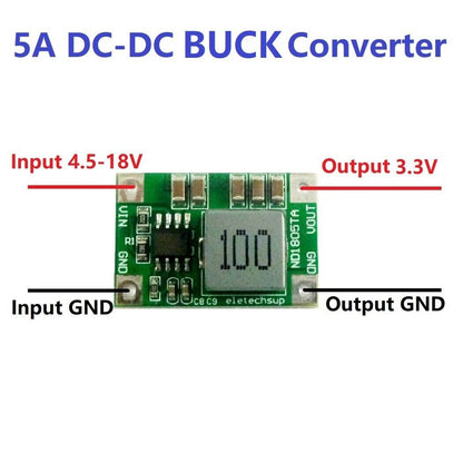 ND1805TA 5A DCDC Converter Step-Down Buck Module 4.5-18V to 3V 3.3V 3.7V 4.2V 5V 6V