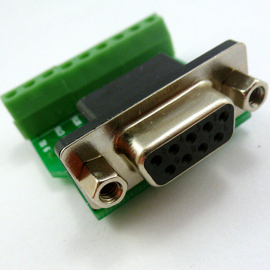 TB226 DB9 D-SUB DE9 Female Adapter to 9 Pin Board RS232 UART Terminal Breakout Board