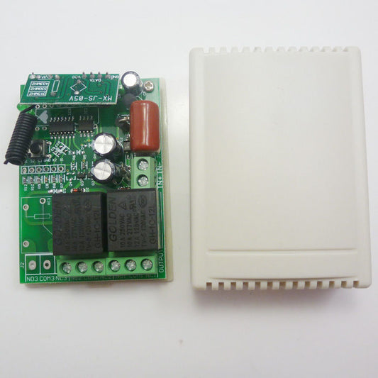 AC 220V 433MHz 2 Channels RF Wireless Relay Receiver Controller