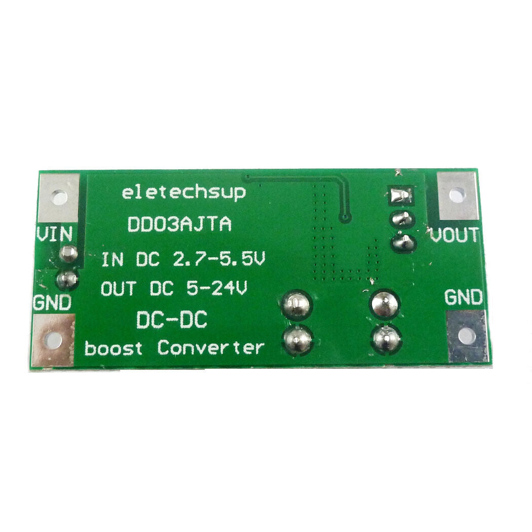 DD03AJTA 6A DC 3.3V 3.7V to 5V 6V 9V 12V 15V 24V DC-DC Boost Converter Module LED IP PTZ