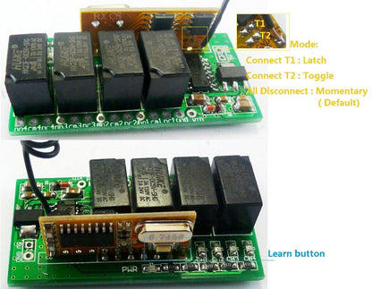 Mini DC 5V 12V 433M Wireless Controller RF Relay Switch for Arduno