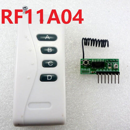 RF11A04 3-5V 433M PT2262 remote control & RF Wireless Delay Decoding module