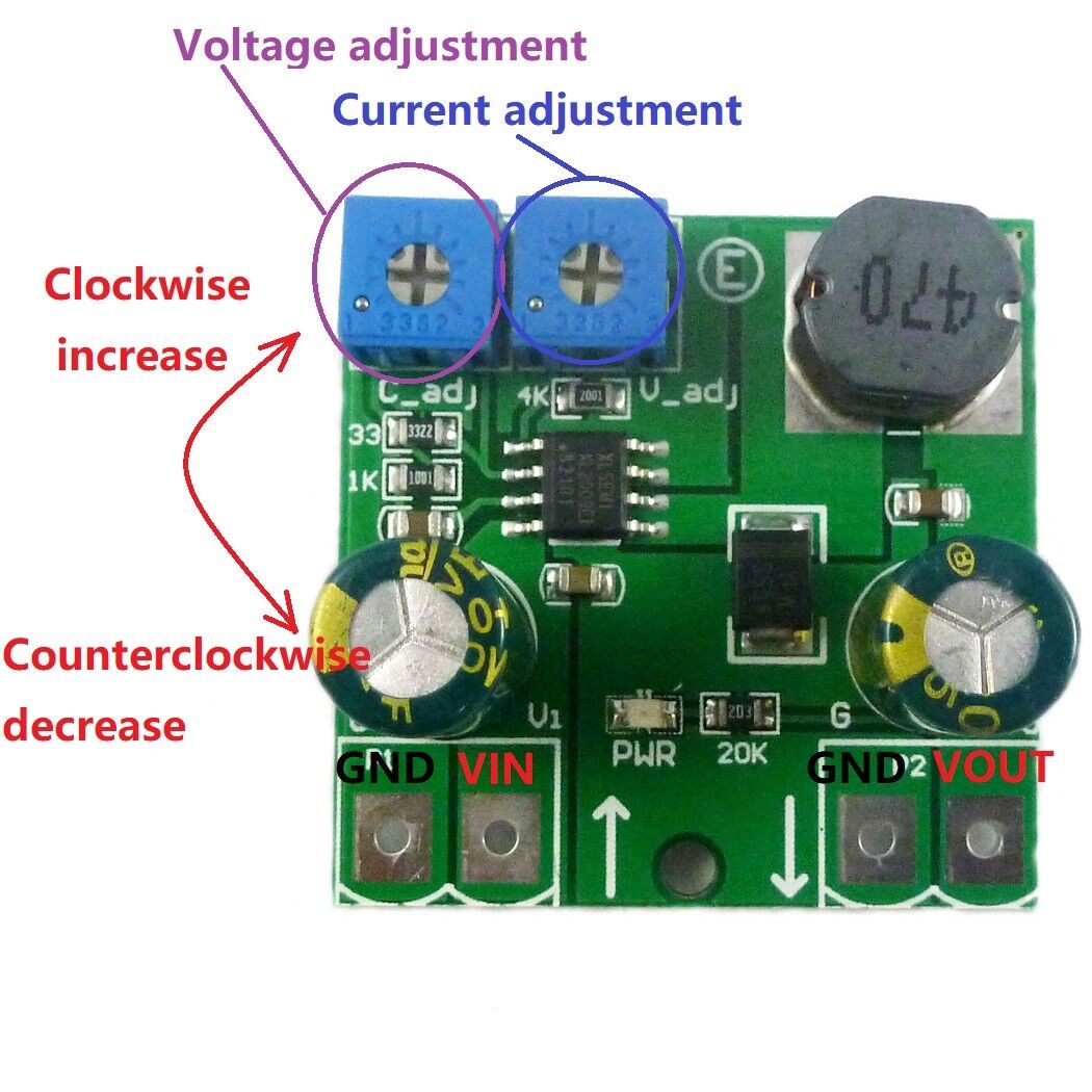 DD3630TA 15W CV CA DC DC Buck Converter 8-32V to 2-30V LED Motor driver Power Module