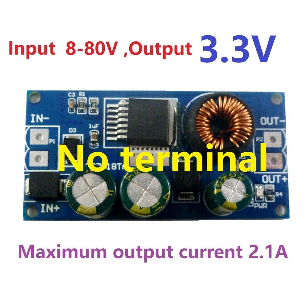 DD7818TA 2.1A HV DC-DC Converter Buck Module EBike 8-80V 48V 64V to 3.3V 5V 6V 9V 12V 15V
