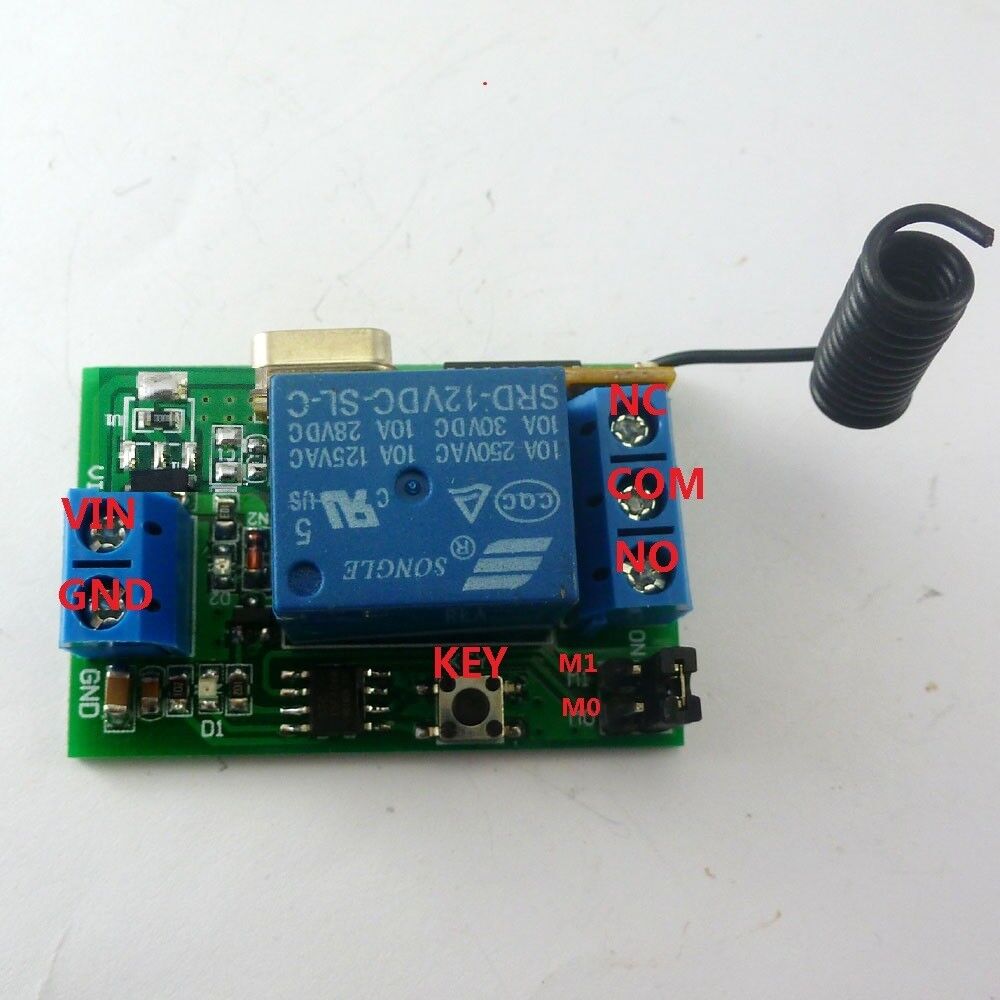 CE033B DC 5v Relay Wireless Remote Control RF Switch On/off Switch + Delay Time Timer