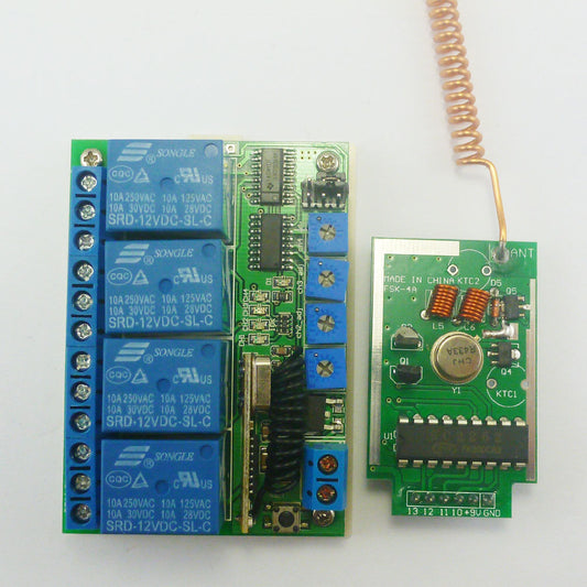 RF22A04 PT2262 Transmitter Control Delay Relay Receiver Kits Arduino MCU Relay Switch