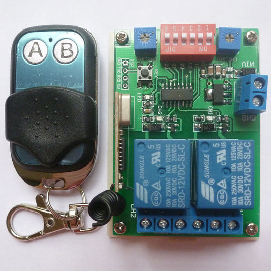 CE029B MultiFunction 433M DC 5V RF Wireless Relay On OFF Open Close Switch Delay Timer