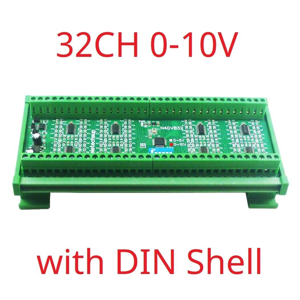 N4DVB32 32-AI RS485 Differential Voltage Collector Modbus RTU 0-5V 0-10V Analog Input AD