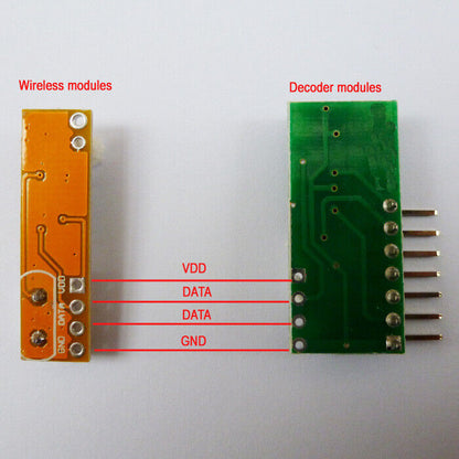 CJ020 4 Channels EV1527 PT2264 PT2262 PT2260 PT2264 SC2262 Fixed Code Decoder Modules