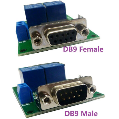 R221A02 DB9 Female/Male RS232 UART Switch Board DC 12V COM Serial port Relay Module PLC