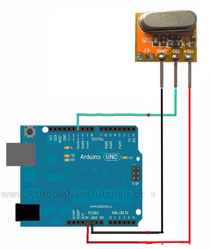 HY002 12*10.5mm ASK Wireless RX Receiver Modules 5V 433MHZ -108dBm Super heterodyne