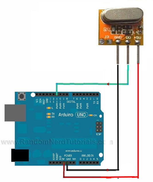 HY002 12*10.5mm ASK Wireless RX Receiver Modules 5V 433MHZ -108dBm Super heterodyne