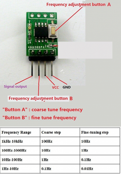 TB356 1H~10kHz Continuously Adjustable Signal Generator replace NE555 LM358 CD4017 DDS