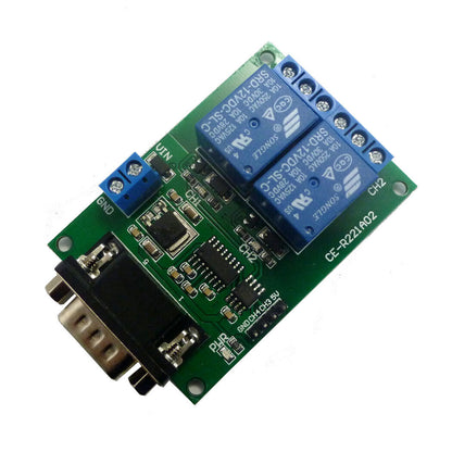 R221A02 DB9 Female/Male RS232 UART Switch Board DC 12V COM Serial port Relay Module PLC