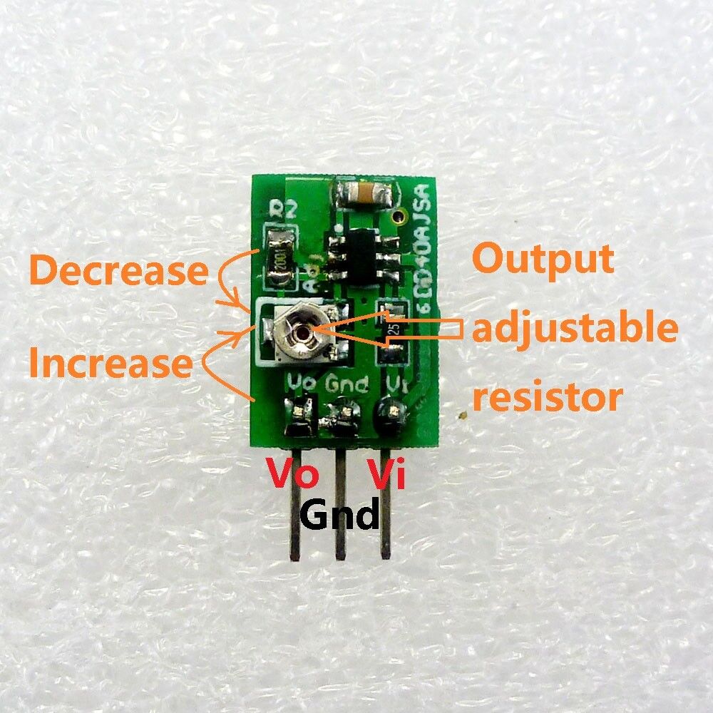 DD40AJSA Mini Size 2.54mm Pitch 5W DC-DC 5V-36V to 5 12V 24v Step-down Power Module