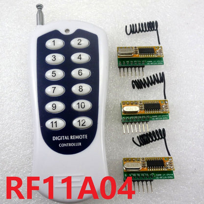 RF11A04 RF Wireless Transceiver Codech kit 12CH 433M for Arduno MCU AVR Relay PLC Smart