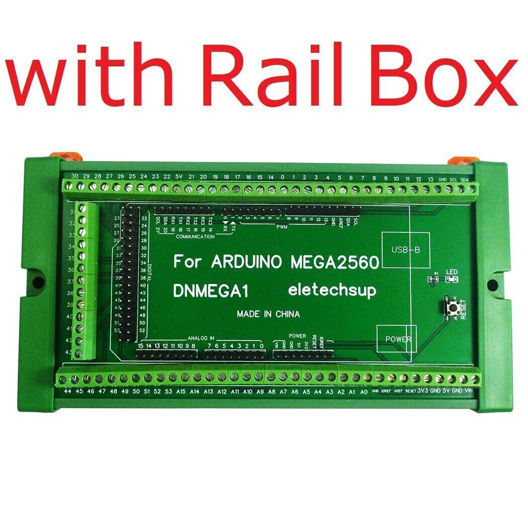 DNMEGA1 DIN Rail Mount Screw Terminal Block Adapter Module for Arduno MEGA2560 R3