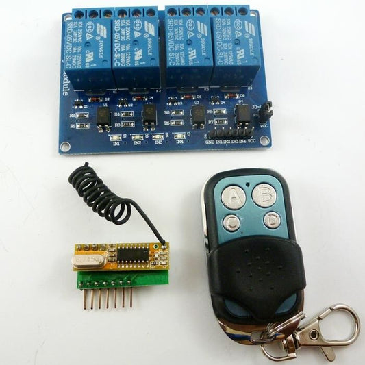 CJ018 433M 4Ch RF Wireless Remote Control Switch Relay Board  for Arduno MEGA2560