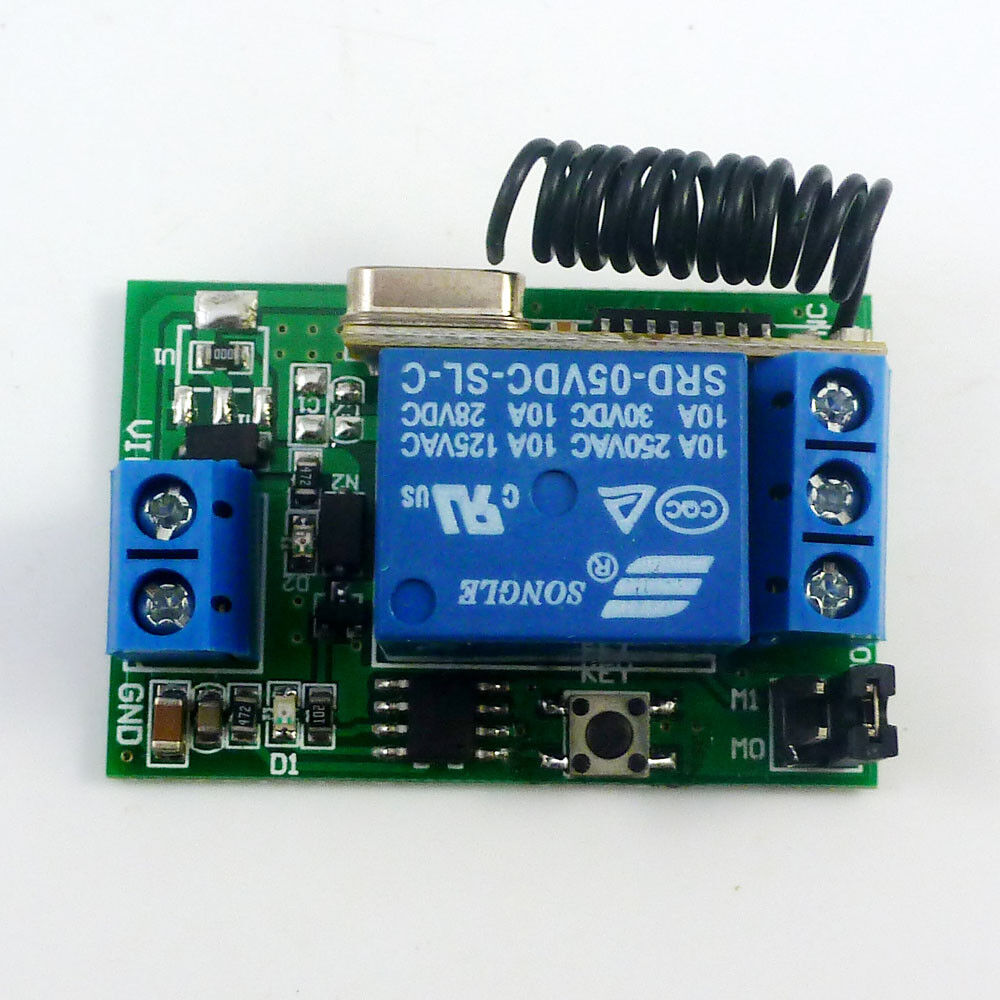 CE033B DC 5v Relay Wireless Remote Control RF Switch  + Delay Time Timer Alarm System