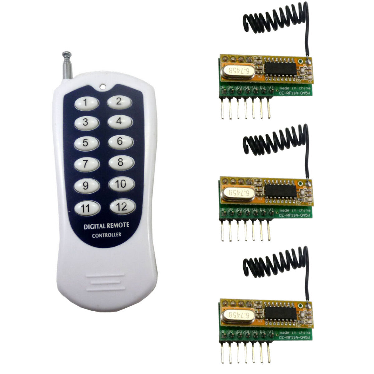 RF11A04 RF Wireless Transceiver Codech kit 12CH 433M for Arduno MCU AVR Relay PLC Smart