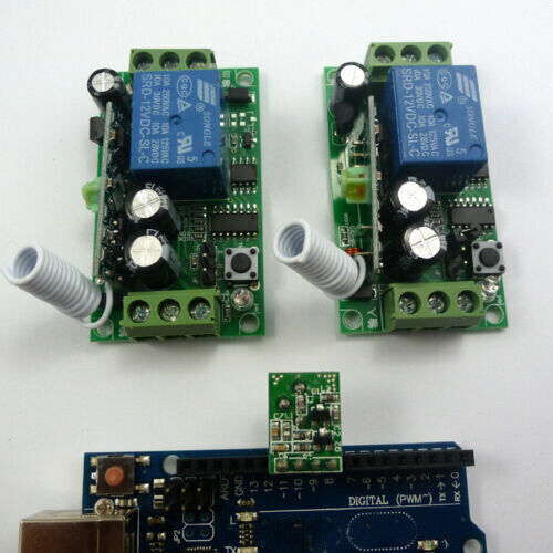 AK029 DC12V 2ch Relay Wireless RF Remote Control provide Ardino MEGA2560 PRO code