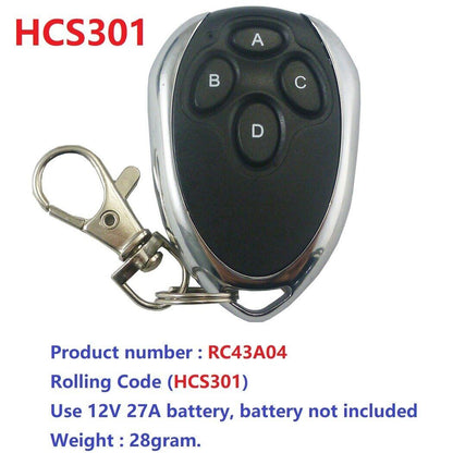 RF33A04  4 Channels RF Wireless HCS301 12V DC 433M RF Rolling Code Encoder Decoder Motor