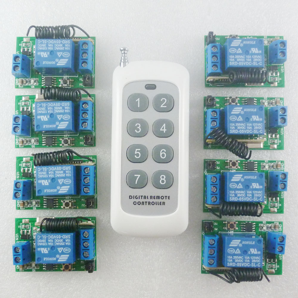 CE033B DC5V 433MHz RF Wireless Remote On/off Switch + Delay Time Timer Controller Link