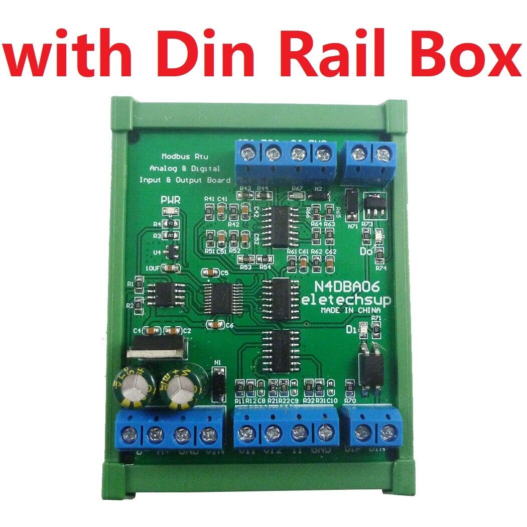 N4DBA06 8CH 0-5V 0-10V 4-20MA Voltage Current Signal Generator Detector RS485 Modbus RTU