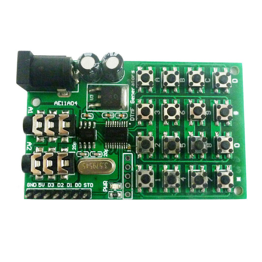 AE11A04 DTMF Generator Dial Keypad Audio Encoder Wireless MT8870 Display Relay C