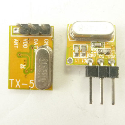 HY002 BX011 Small !!! New Arrival Super heterodyne ASK OOK RF Wireless RX TX Modules 433MHZ