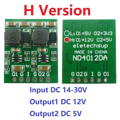 ND4012DA 10W Dual Channel DC-DC Step-Down Buck Converter Board  DC 7-30V to 3.3V 5V 12V