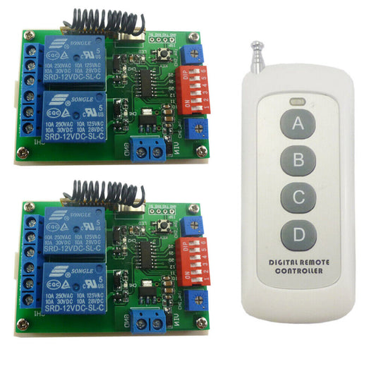 CE029B DC 5V 433MHz 2Ch Multifunction Wireless Controller Timer Delay Relay Learn code