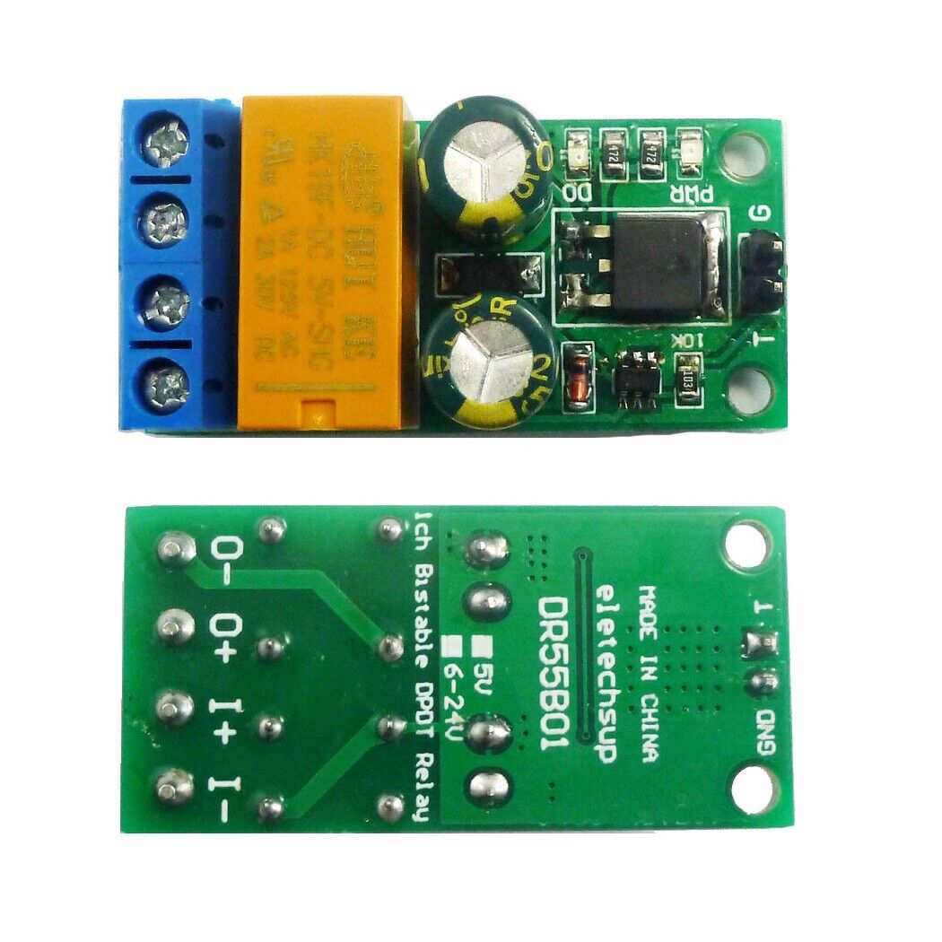 DR55B01 DC 5-24V 2A Self-locking bistable Reverse Polarity Switch Controller Relay Board