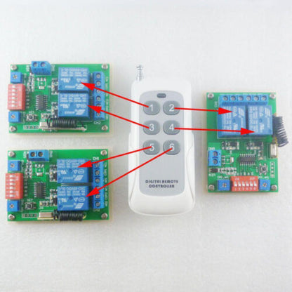 CE029A 433Hz 12V Wireless Remote Control RF Adjustable Delay timer Relay Switch Module