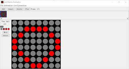 DM11A88 Arduino Demo code  Square Matrix LED 8x8 Red Dot display Module for Animation